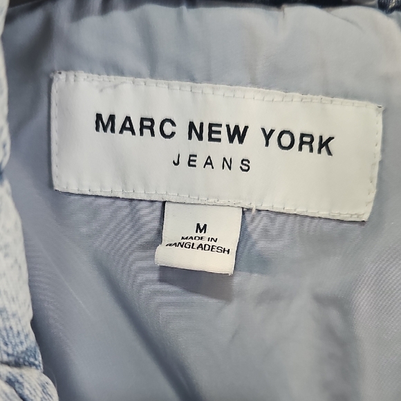 Marc New York Diamond Quilted Shacket Acid Wash Coastal Grandma NWT - Picture 2 of 13